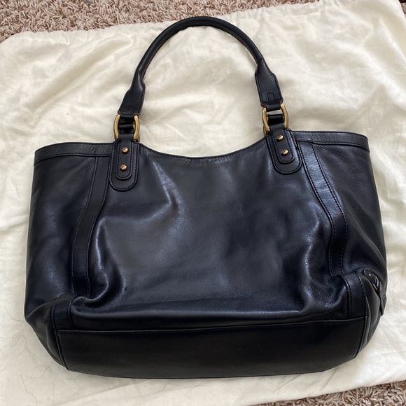 Cole Haan Large Leather Handbag Black - Picture 3 of 10